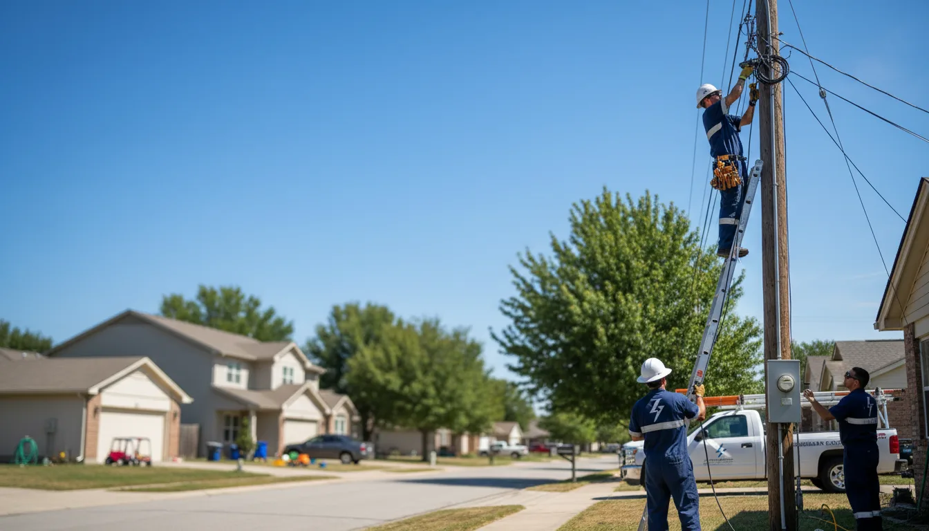 Residential electrician providing installation services in Camden, AL